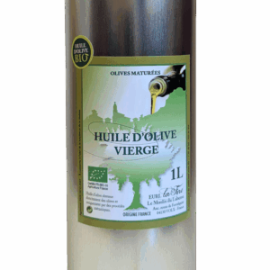 Huile d’Olive Vierge  Olives Maturées Bio – bidon alu 1 l