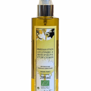 Préparation culinaire à base d'Olive et de Citron Bio - pulvérisateur 200 ml