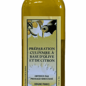 Préparation culinaire à base d'Olive et de Citron Bio - bouteille 250 ml