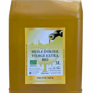 Huile d'Olive Vierge Extra Fruité mûr Bio – bidon 3 l