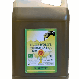 Huile d'Olive Vierge Extra AOP Fruité vert Bio – bidon 3 l
