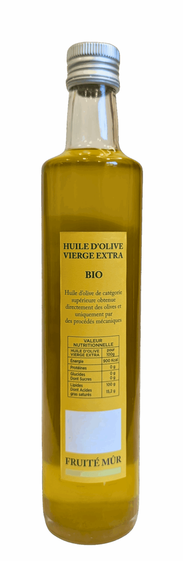 Huile d'Olive Vierge Extra Fruité mûr Bio – bouteille 50 cl – Image 2