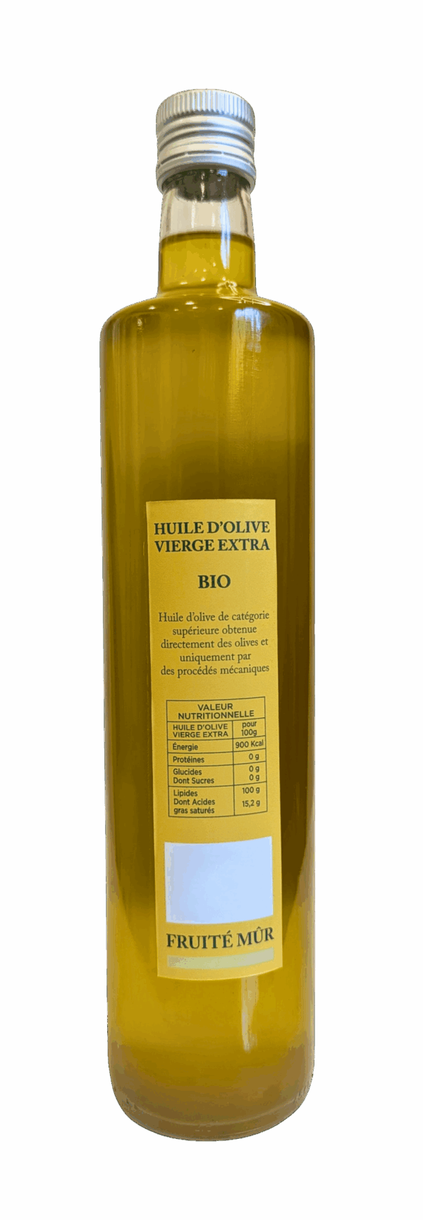 Huile d'Olive Vierge Extra Fruité mûr Bio – bouteille 75 cl – Image 2