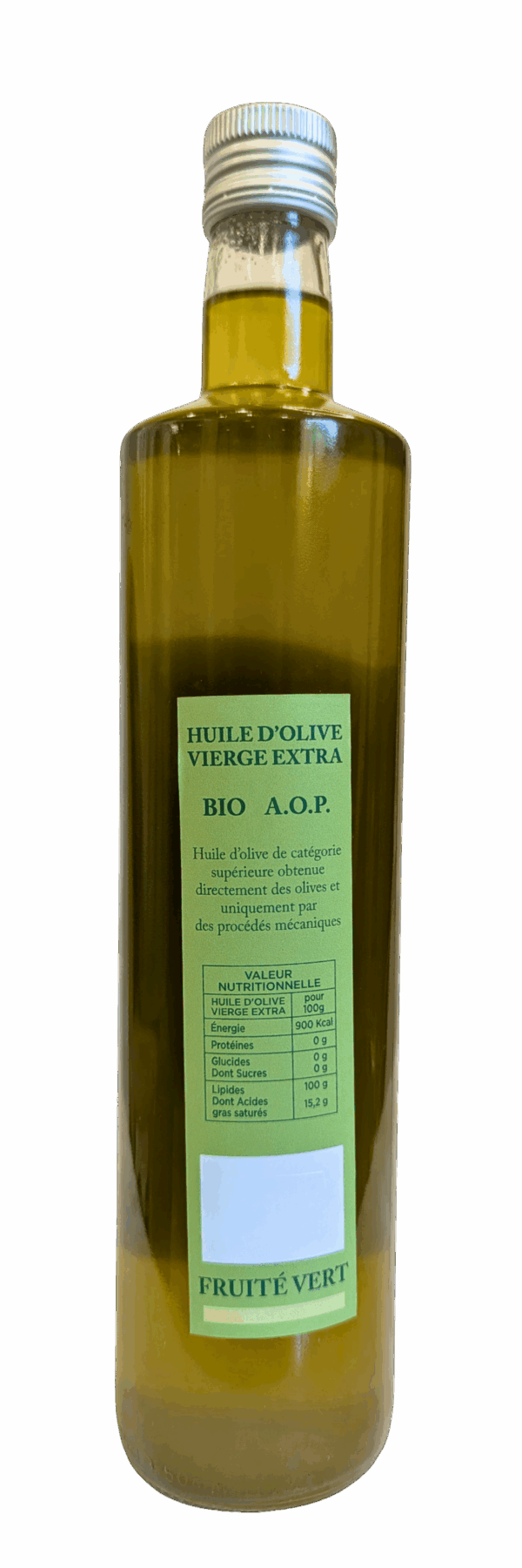 Huile d'Olive Vierge Extra AOP Fruité vert Bio – bouteille 75 cl – Image 2