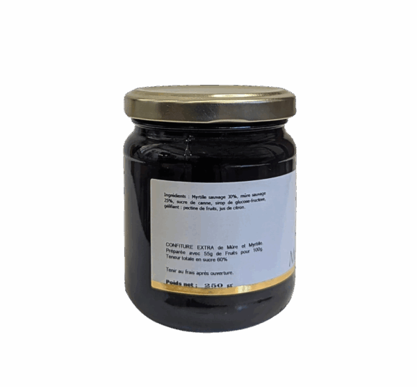 Confiture Mûre et Myrtille - pot de 250 gr – Image 2