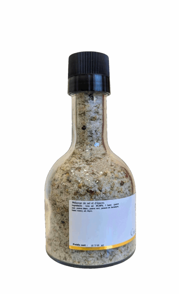 Sel & Garrigue Poivrée - Moulin de 270 gr - Rechargeable & Empilable sur Vinaigre – Image 2
