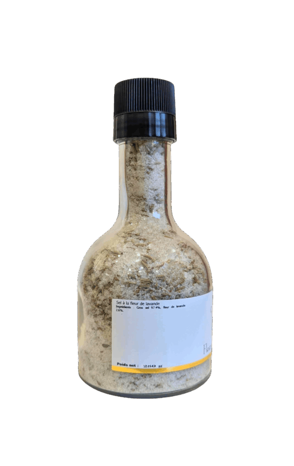 Sel & Fleur de lavande - Moulin de 280 gr - Rechargeable & Empilable sur Vinaigre – Image 3