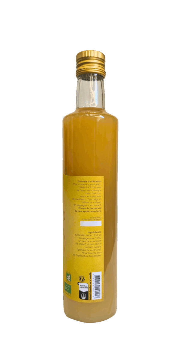 Sirop de Gingembre Bio - bouteille de 50 cl – Image 3