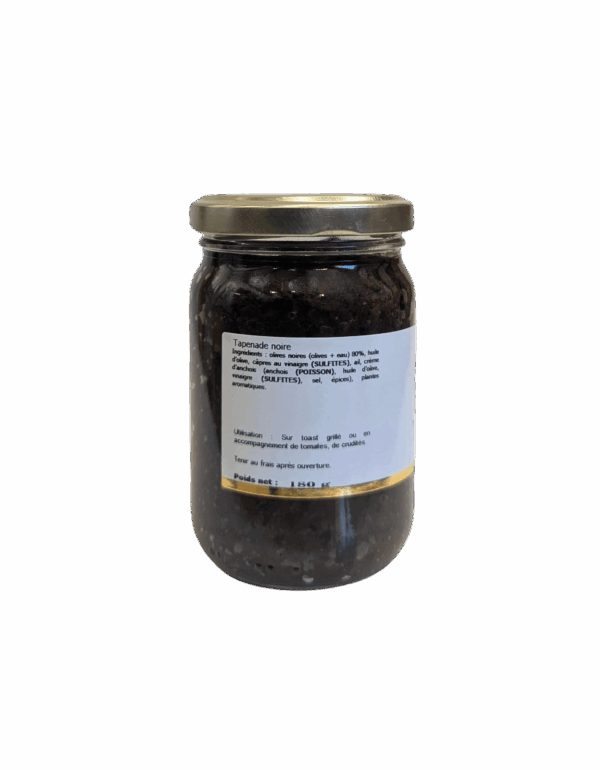 Tapenade Noire - pot de 180 gr – Image 2