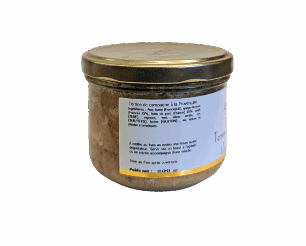 Terrine de Campagne à la Provençale - pot de 200 gr – Image 2
