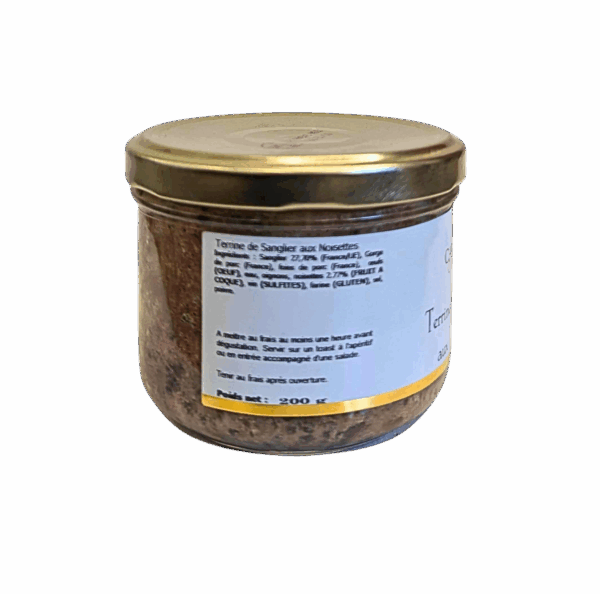 Terrine de Sanglier aux Noisettes - pot de 200 gr – Image 2