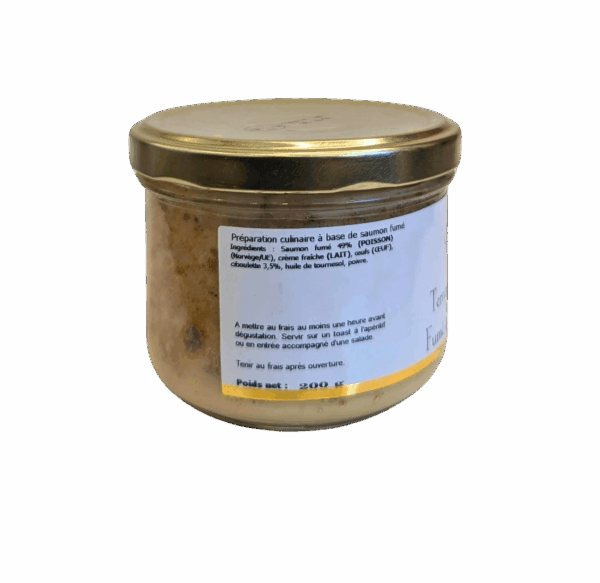 Terrine de Saumon Fumé à la Ciboulette - pot de 200 gr – Image 2