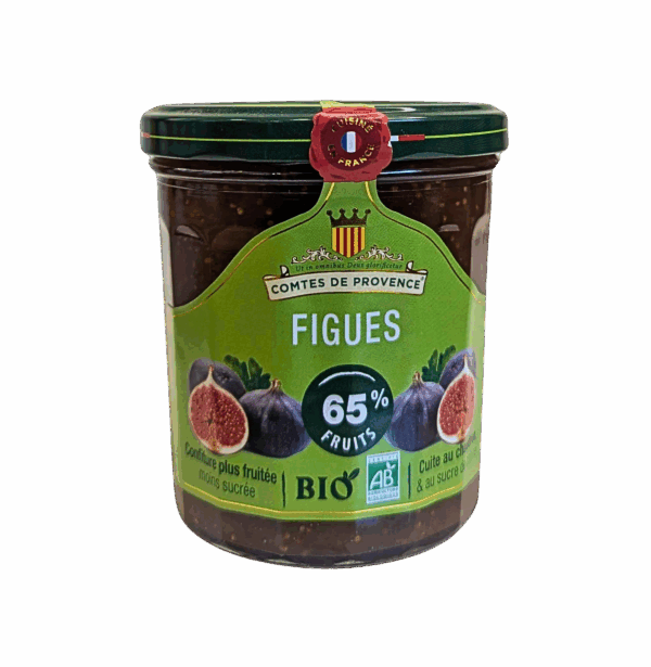 Confiture de Figues Bio Allégée en sucres- pot de 350 gr