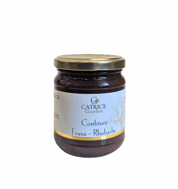 Confiture Fraise et Rhubarbe - pot de 250 gr