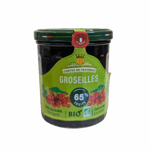 Gelée de Groseilles Bio Allégée en sucres - pot de 350 gr