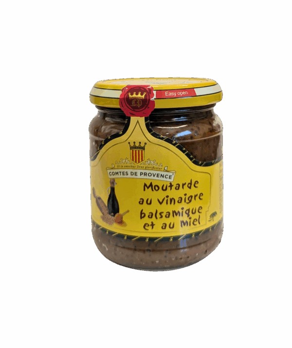 Moutarde au Vinaigre Balsamique et au Miel - pot de 230 gr