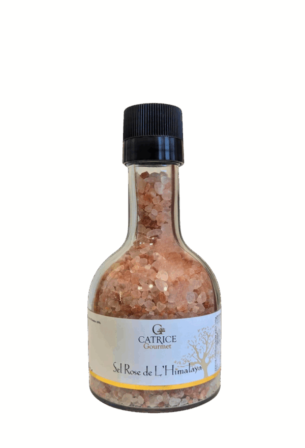 Sel Rose de l'Himalaya - Moulin de 330 gr - Rechargeable & Empilable sur Vinaigre