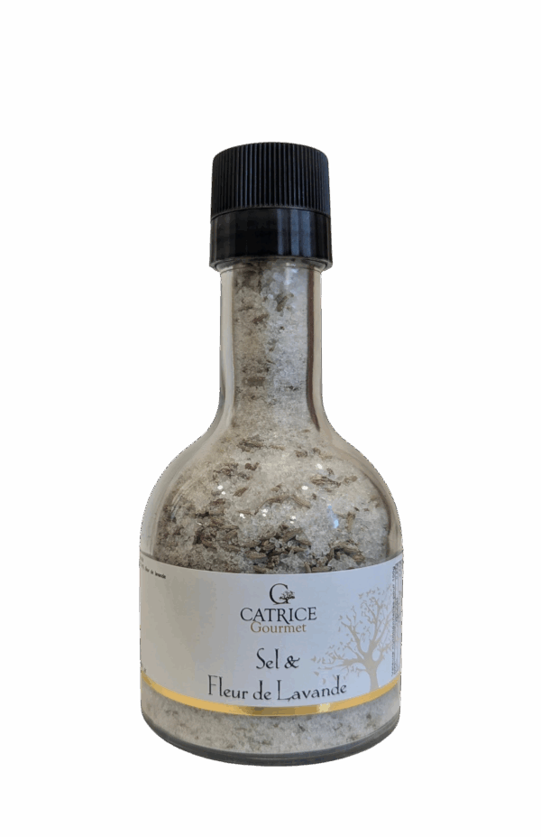 Sel & Fleur de lavande - Moulin de 280 gr - Rechargeable & Empilable sur Vinaigre
