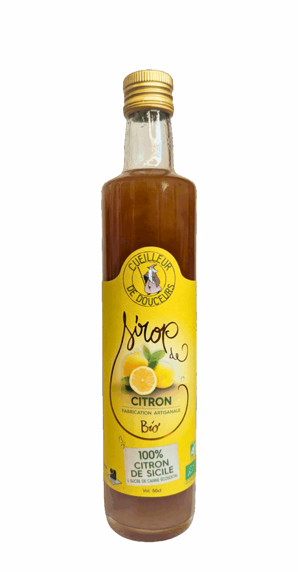 Sirop de Citron Bio - bouteille de 50 cl