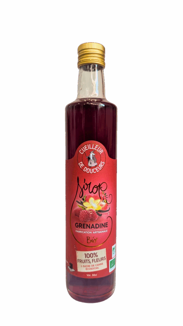 Sirop de Grenadine Bio - bouteille de 50 cl