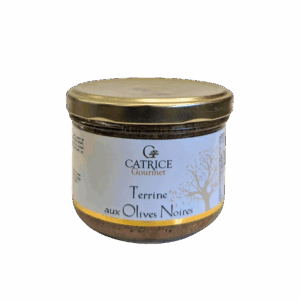 Terrine aux Olives Noires - pot de 200 gr