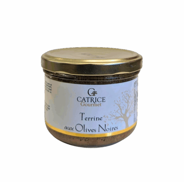Terrine aux Olives Noires - pot de 200 gr
