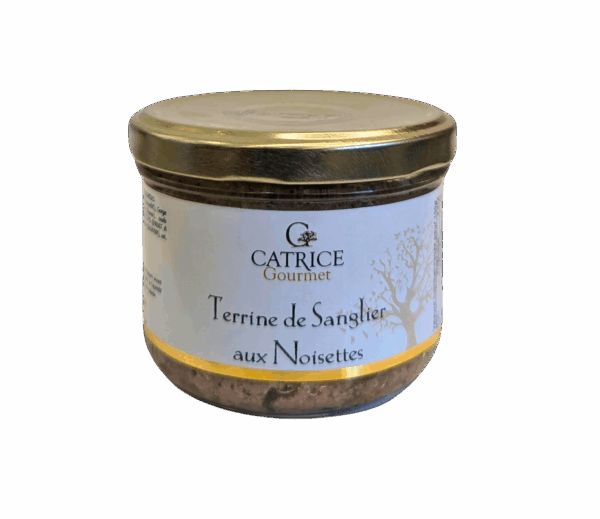 Terrine de Sanglier aux Noisettes - pot de 200 gr