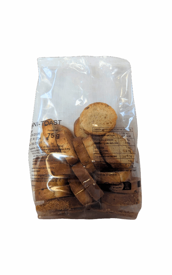Mini Toasts Grillés - sachet de 75 gr – Image 2