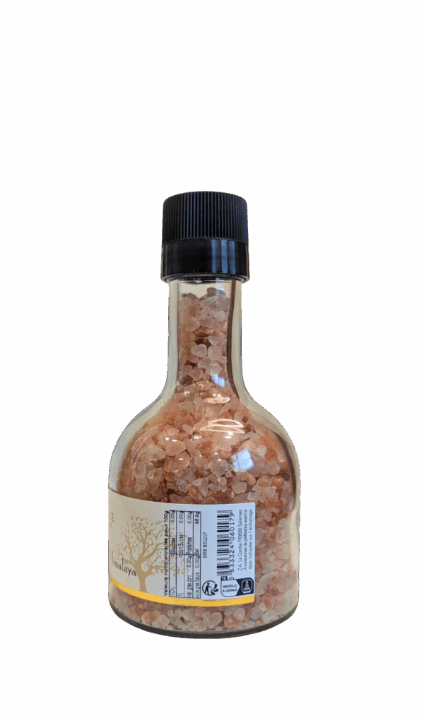 Sel Rose de l'Himalaya - Moulin de 330 gr - Rechargeable & Empilable sur Vinaigre – Image 3