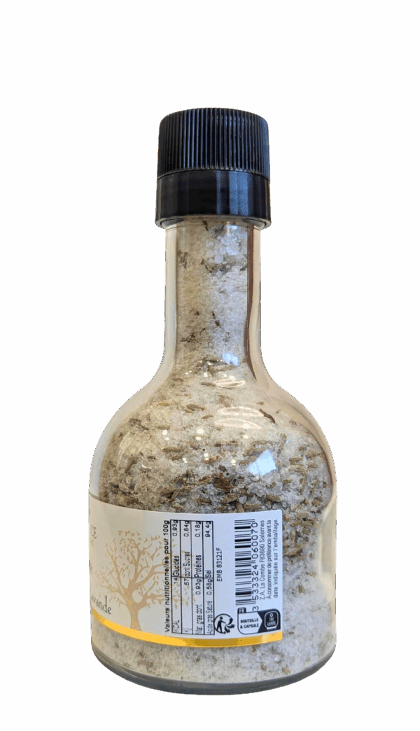 Sel & Fleur de lavande - Moulin de 280 gr - Rechargeable & Empilable sur Vinaigre – Image 2